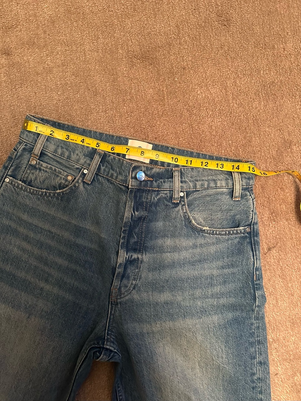 Anine Bing Roy Jeans in Blue Denim - Picture 13 of 14